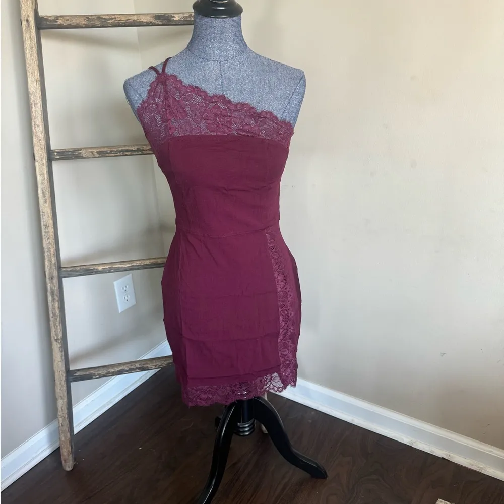 NWT Premonitions Bodycon Slip Dress Vetiver Bloom - Image 4