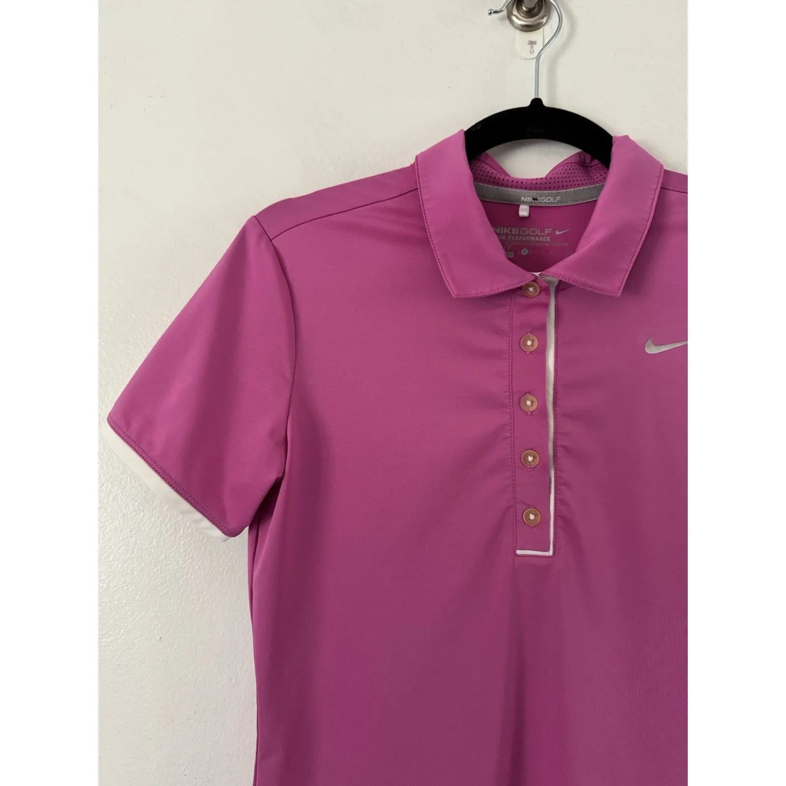 Nike Golf Tour Performance Polo Shirt Women’s Size Small Purple - Image 3