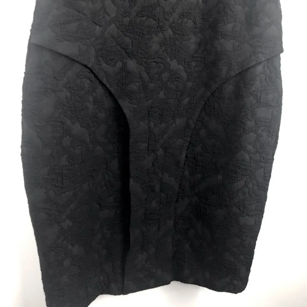 KARDASHIAN Kollection Black Quilted Sleeveless Halter Dress Size L - Image 5