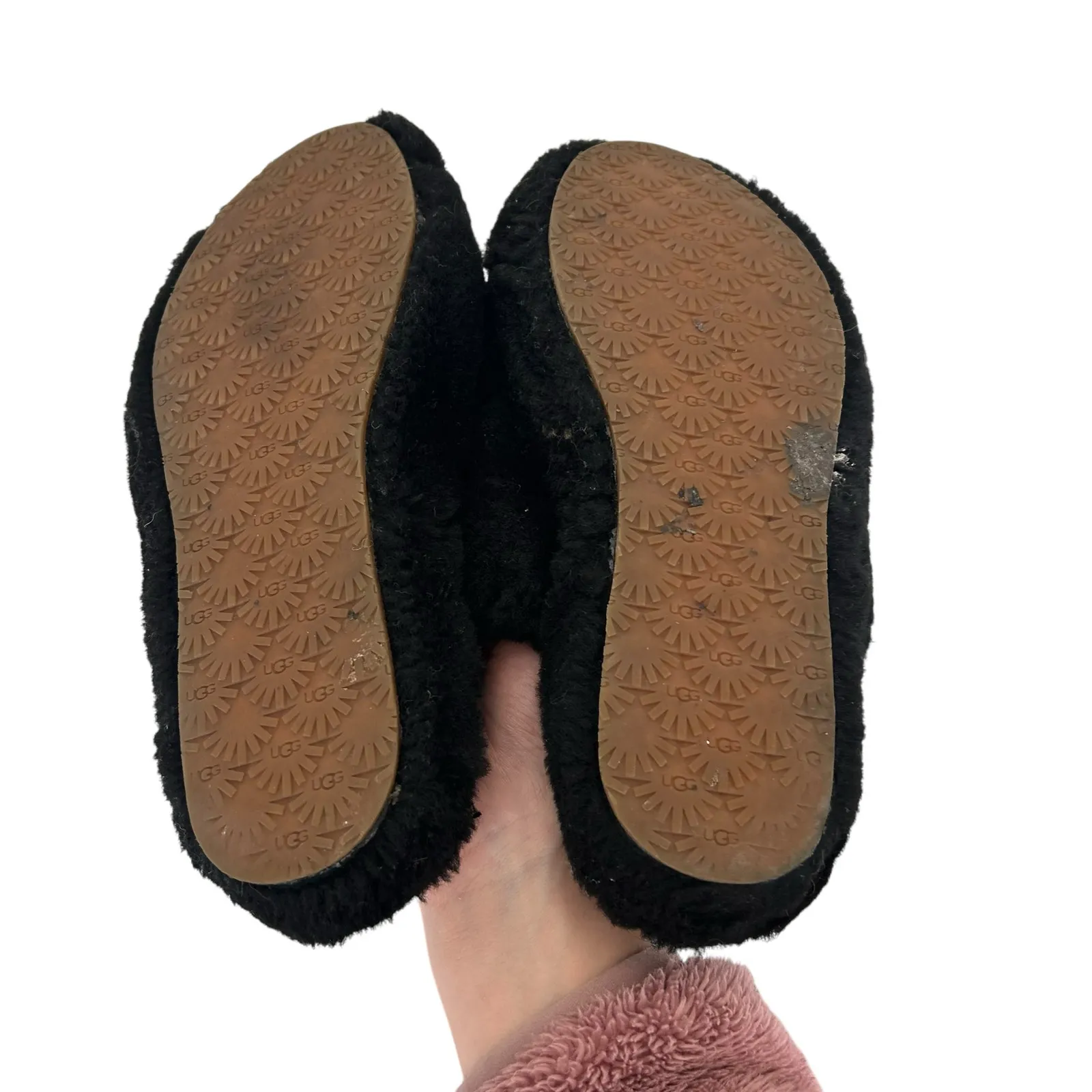 UGG Black Fluff Yeah Slides Sz 9.5 - Image 6