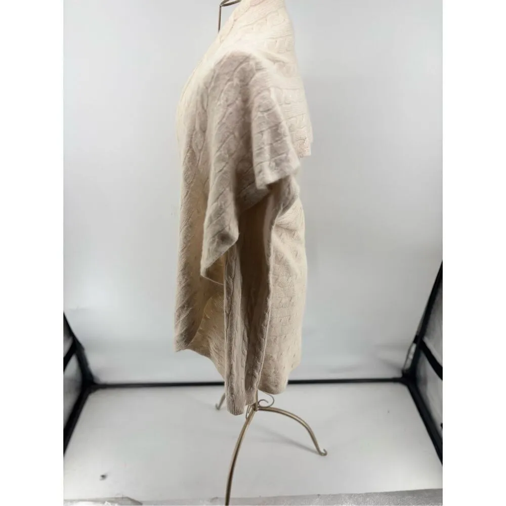 Lauren Ralph Lauren Cardigan  Womens Size L/XL Ivory Wool Blend Open Front - Image 8