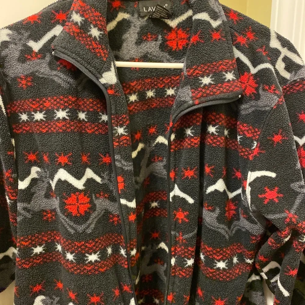 🌲LAVON  FLEECE ZIP UP JACKET SIZE S🌲 - Image 3