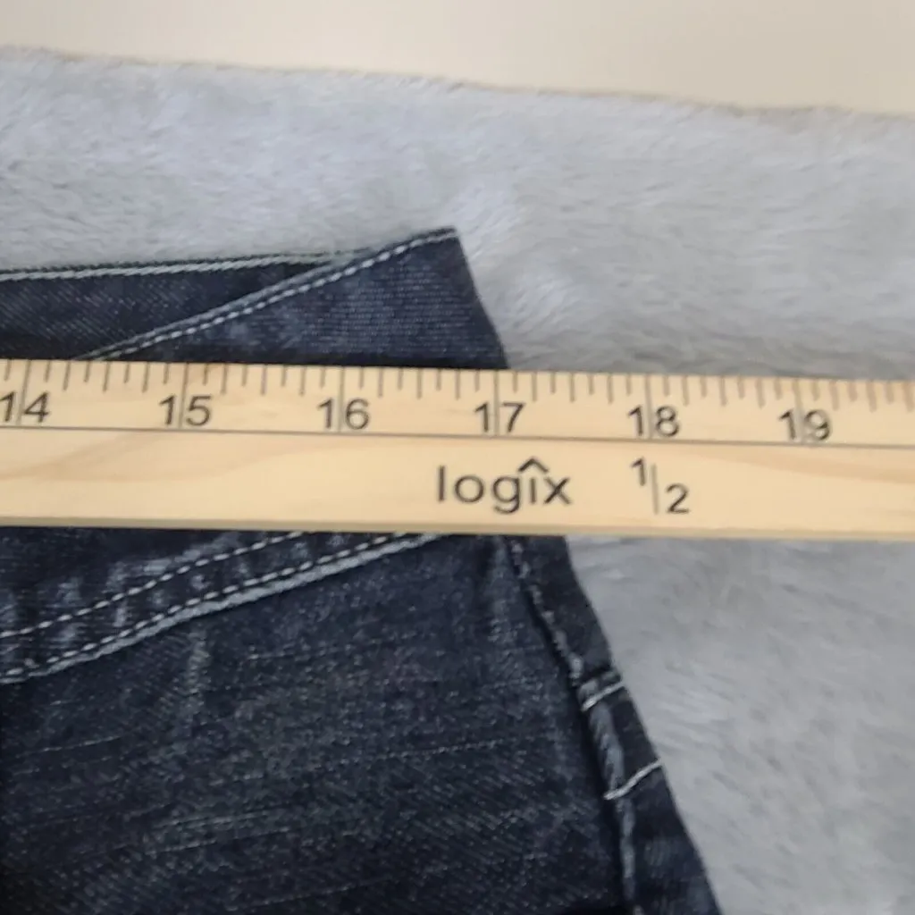 Women's Ashley Stewart Denim Blue Jeans Size 14W Premium‎ 34x31 - Image 6