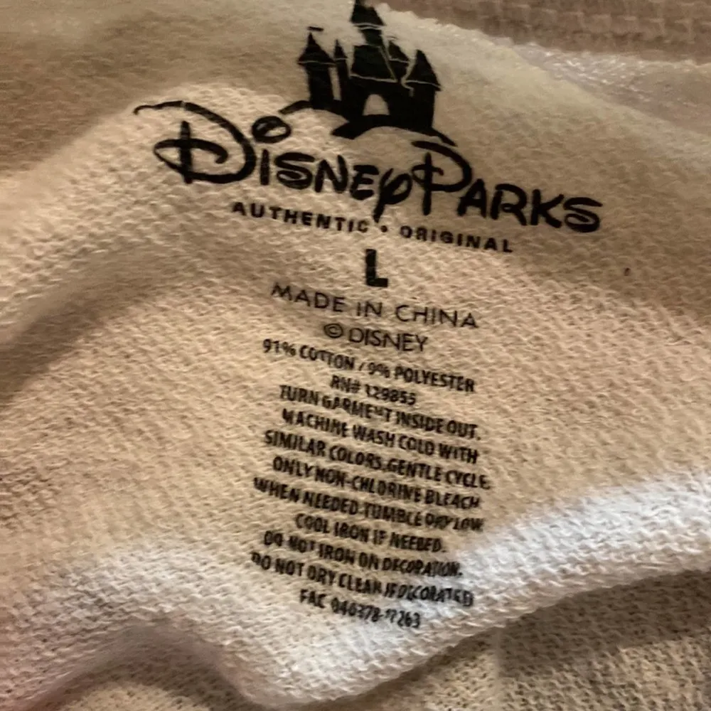 Disney Parks Minnie Mouse Pullover Varsity Sweatshirt Lightweight EUC Sz L - Image 65