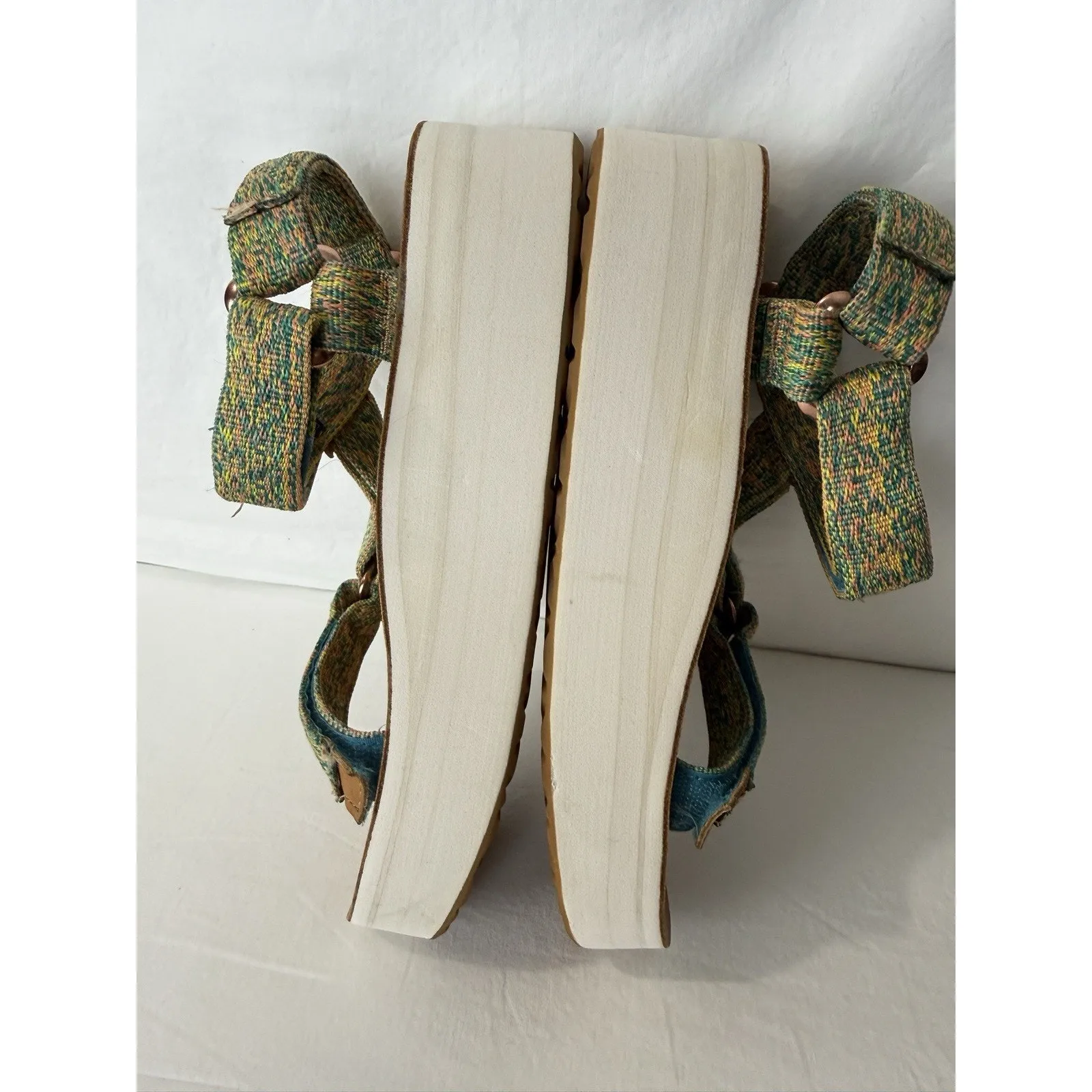 Teva X Jhené Aiko Flatform Universal Women’s Sandals Size 7 Multicolor Rose Gold - Image 3