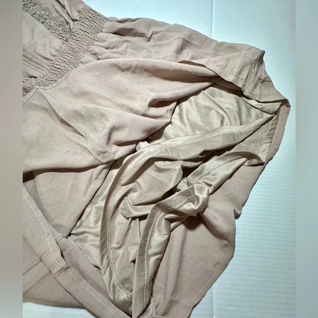 Sweet‎ Wanderer Women’s Brown Sleeveless Midi Elastic Waist Dress in Size L NEW - Image 7