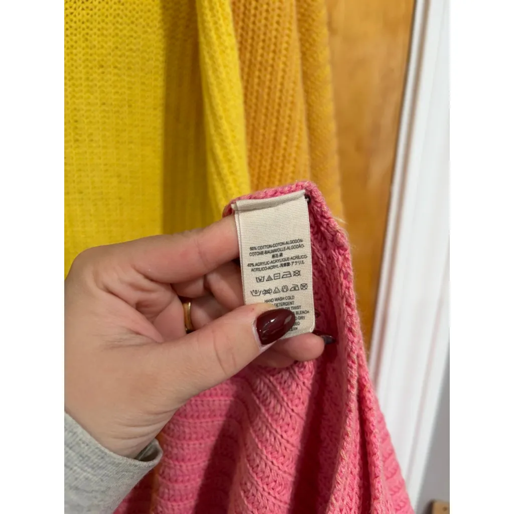 Free People Come Together Ombré Oversized Duster Cardigan in Mai Tai Combo - Image 7