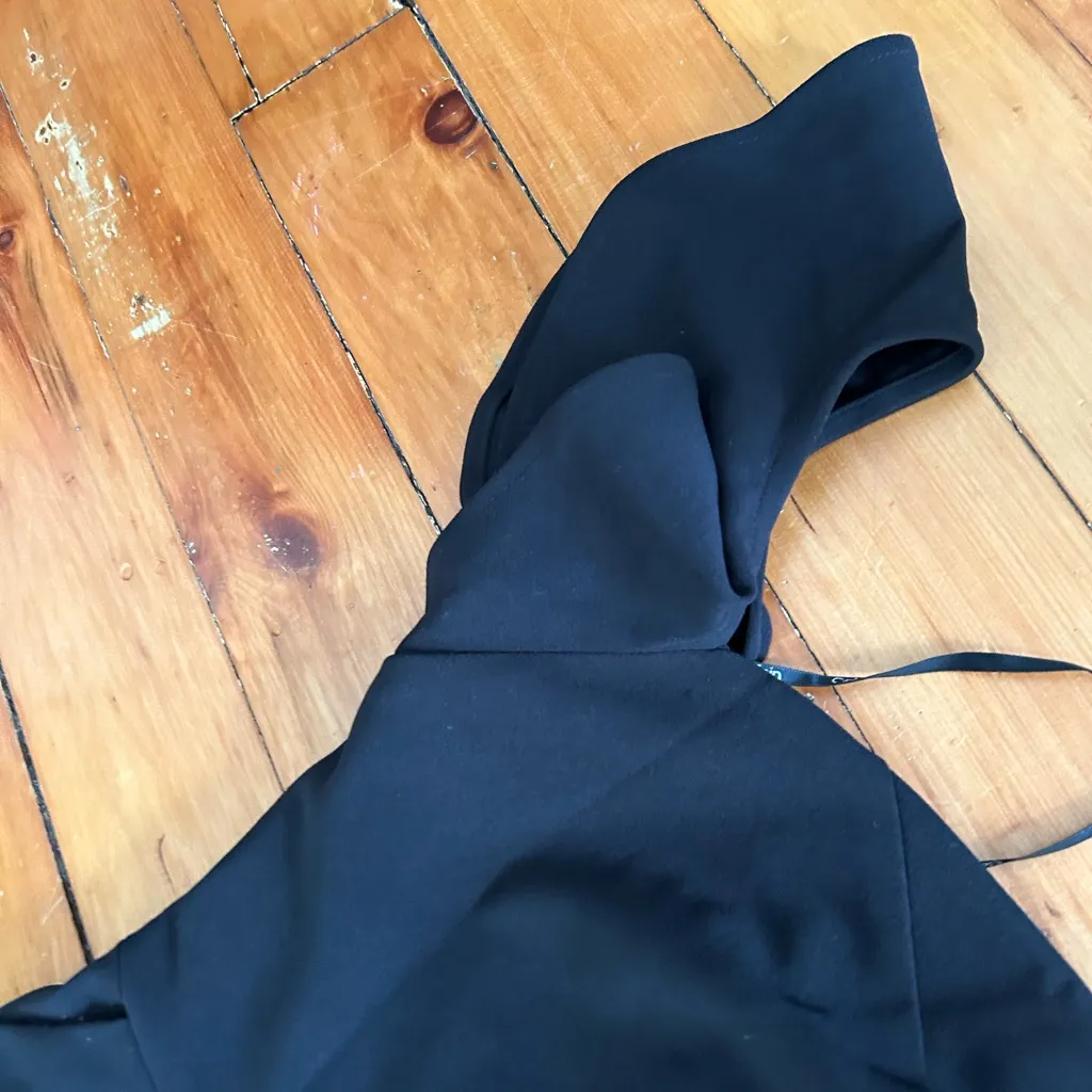 ☀️3/$25 Calvin Klein ruffled sleeve jumpsuit black 4 - Image 3