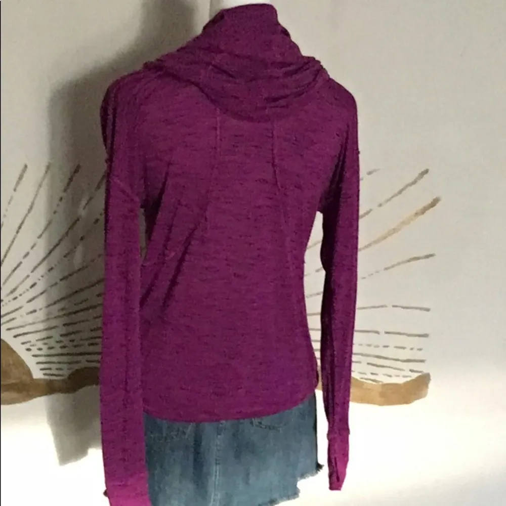 Calvin Klein Performance Athleisure Hooded Long Sleeve Cowl Neck Activewear Top - Image 7