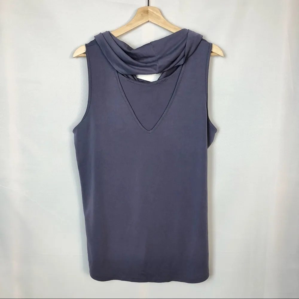 Boutique Kaileigh Purple Cowl Neck Sleeveless Tank Top L - Image 15