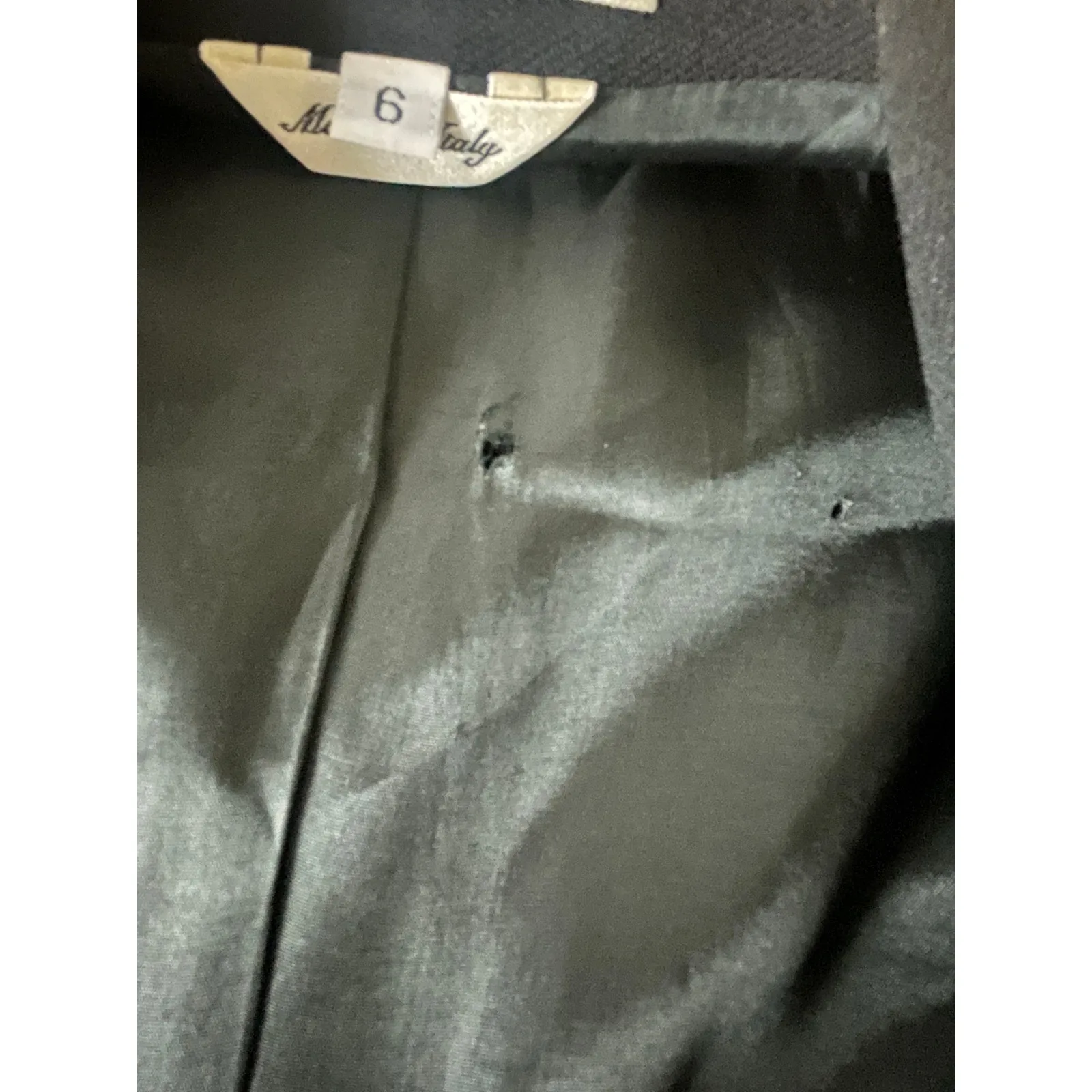 Isaac Mizrahi Collection Tailored Single Breasted Italian Wool Blazer Size 6 - Image 9