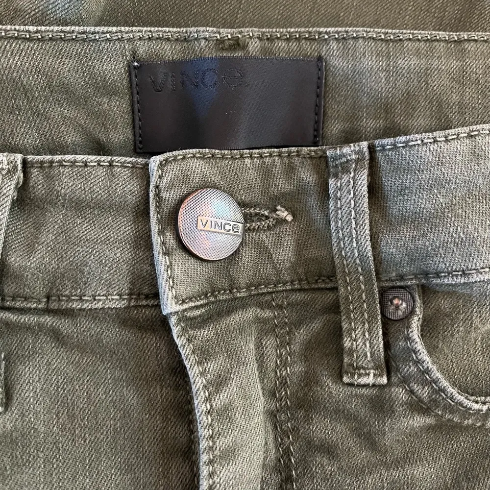 Vince Olive Green Tencel Blend Stretch Mid Rise Skinny Jeans Size 26 - Image 5