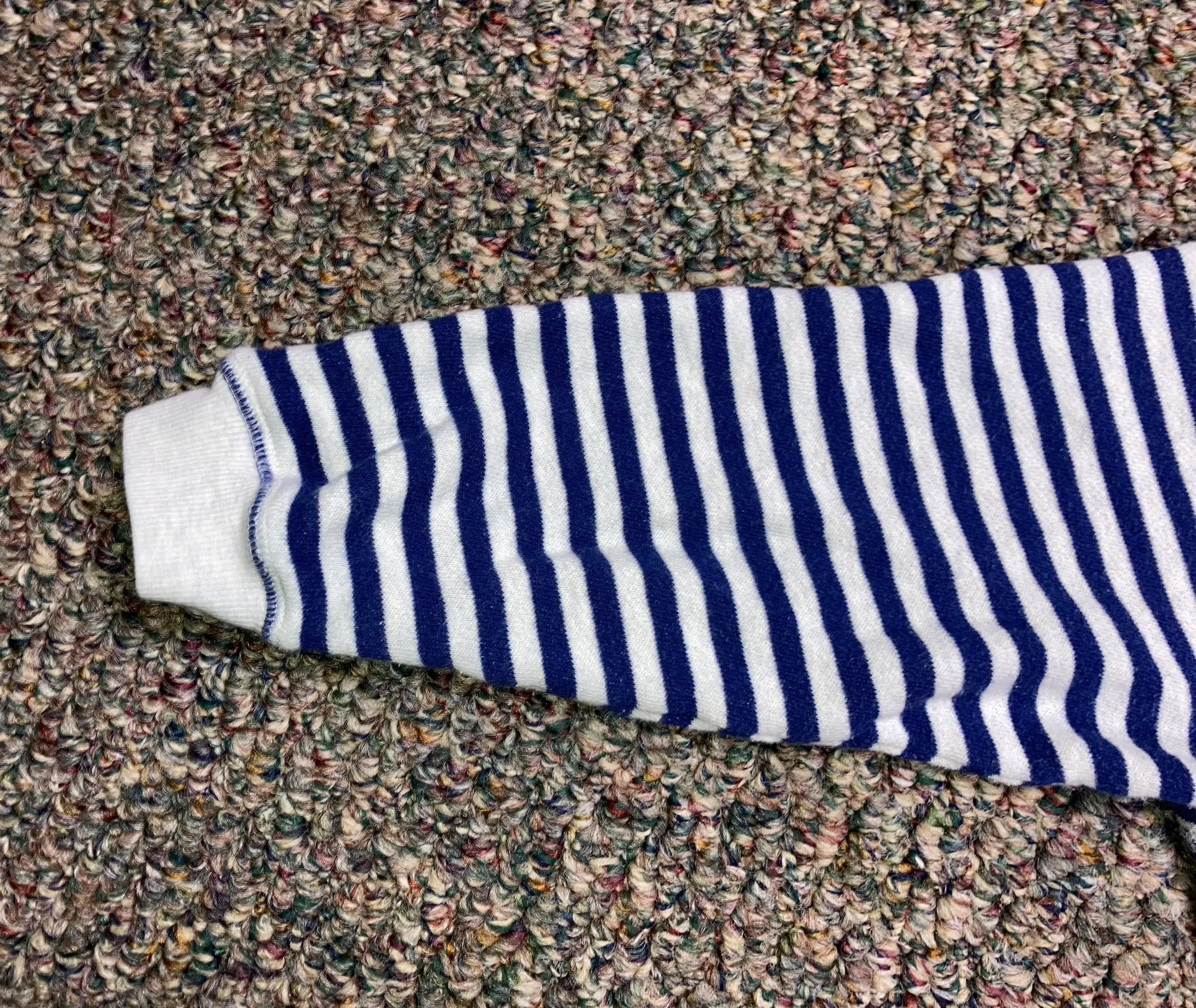 Victoria’s Secret Terry cloth Striped Crewneck Sweatshirt XS - Image 6