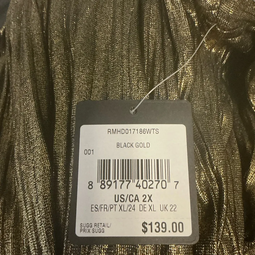 RACHEL ROY COLLECTION 
Gold Pleated Dress Wrap - Image 7