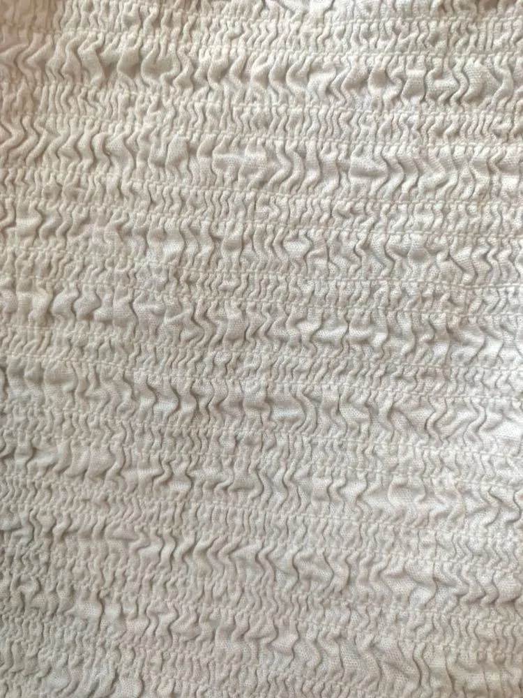 Brandy Melville White crop smocked izzy tank top - Image 4