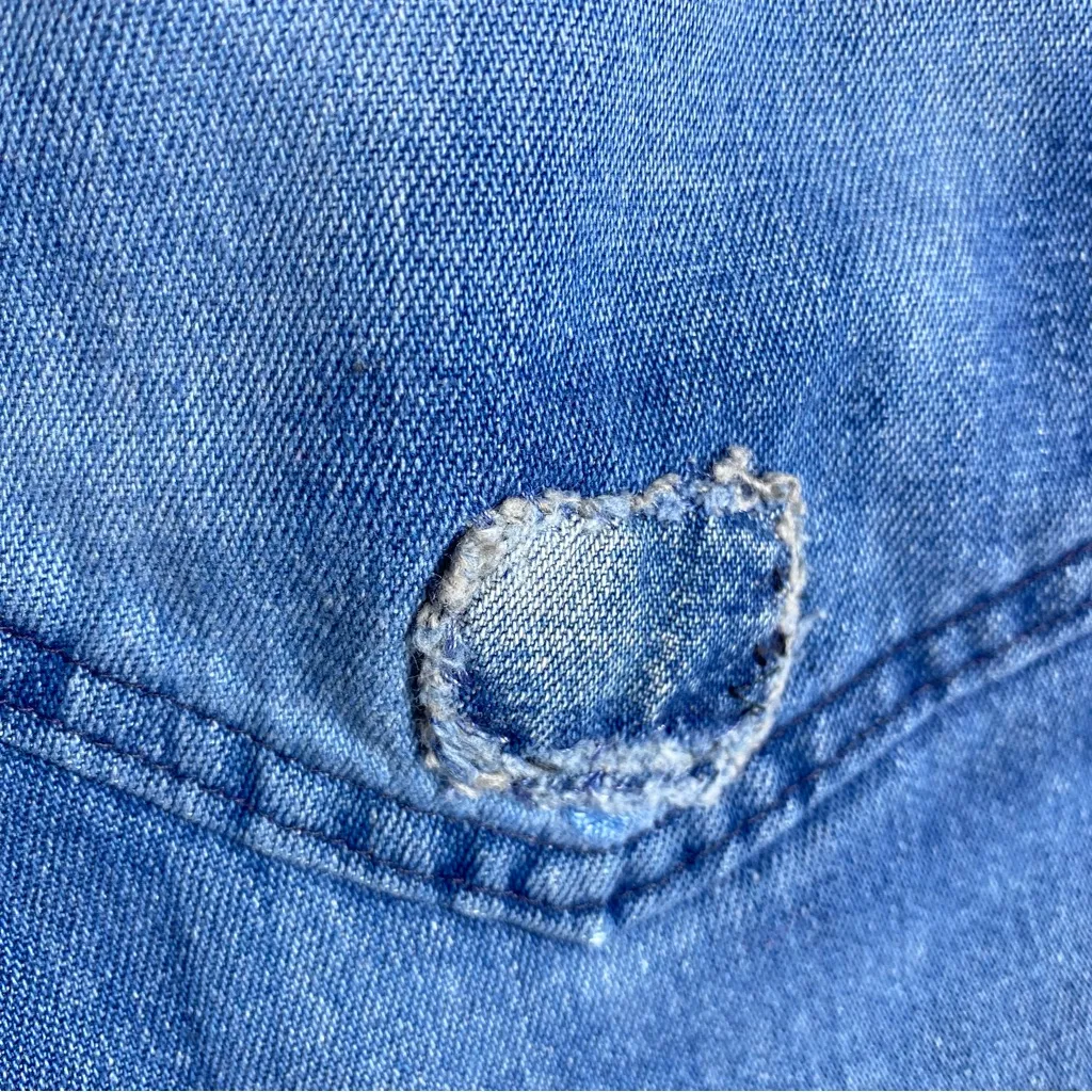 Vintage Denim Shorts 90s Size M - Image 5