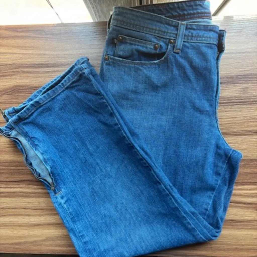 Polo Ralph Lauren Jeans Womens Kelly Stretch Zip Capri Denim Jeans Size 12 Med R - Image 3