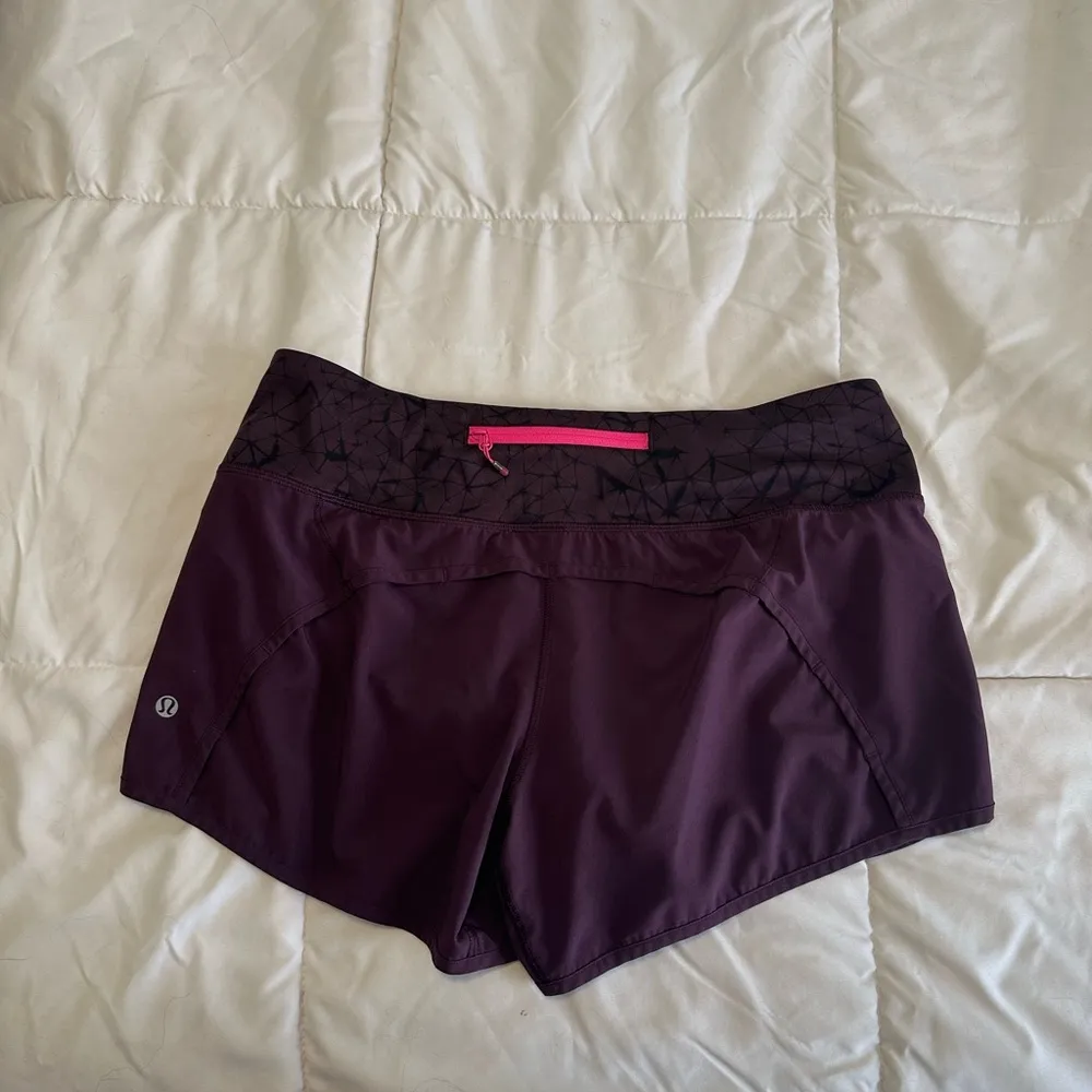 Lululemon Eggplant color Short - Image 3