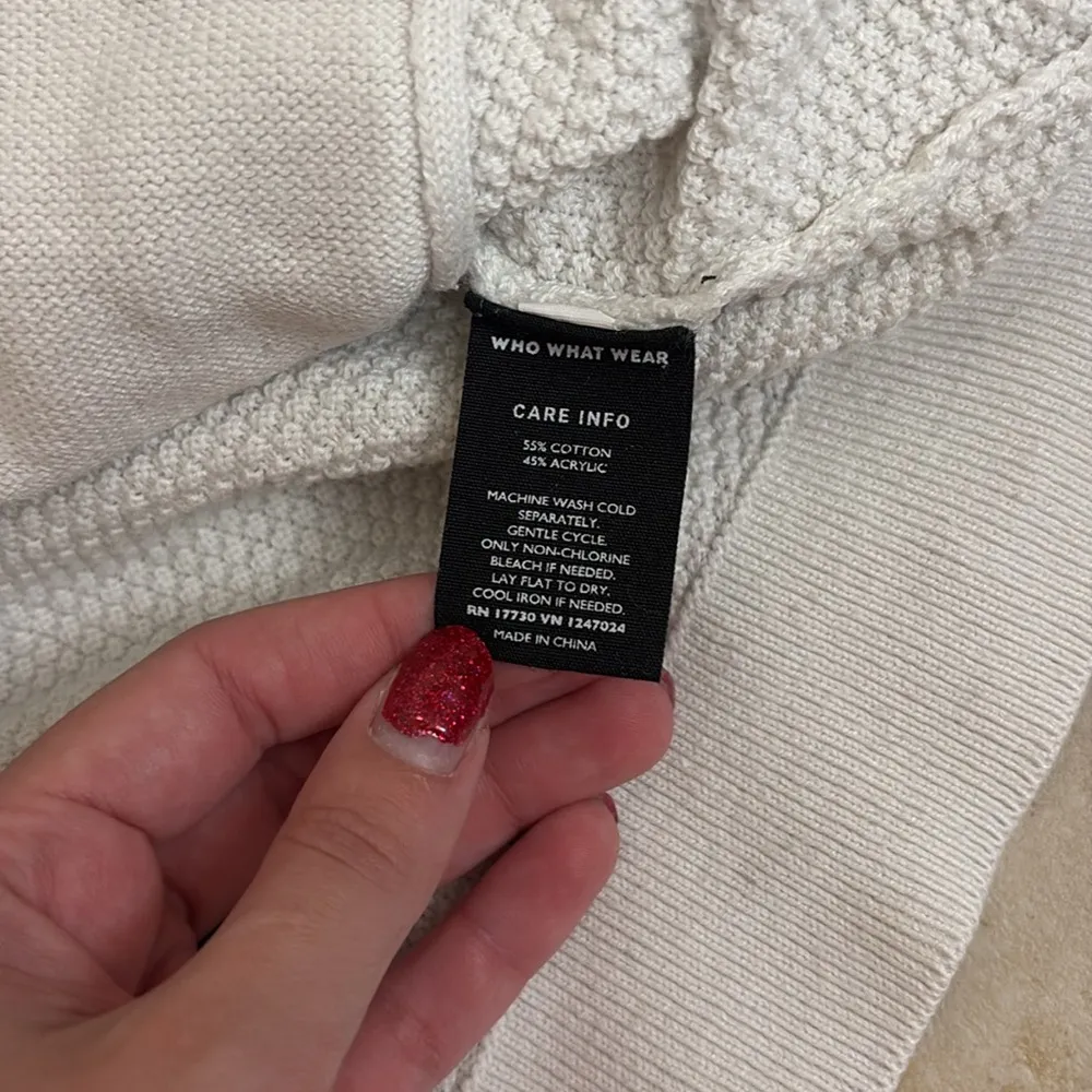 Who What Where 3/4 Sleeve Textured Cardigan - Image 6