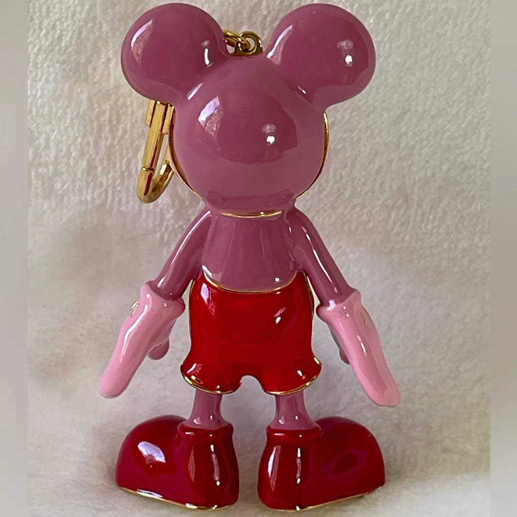 Baublebar Mickey Mouse Bag Charm / keychain / Backpack charm Pink and Red - Image 2