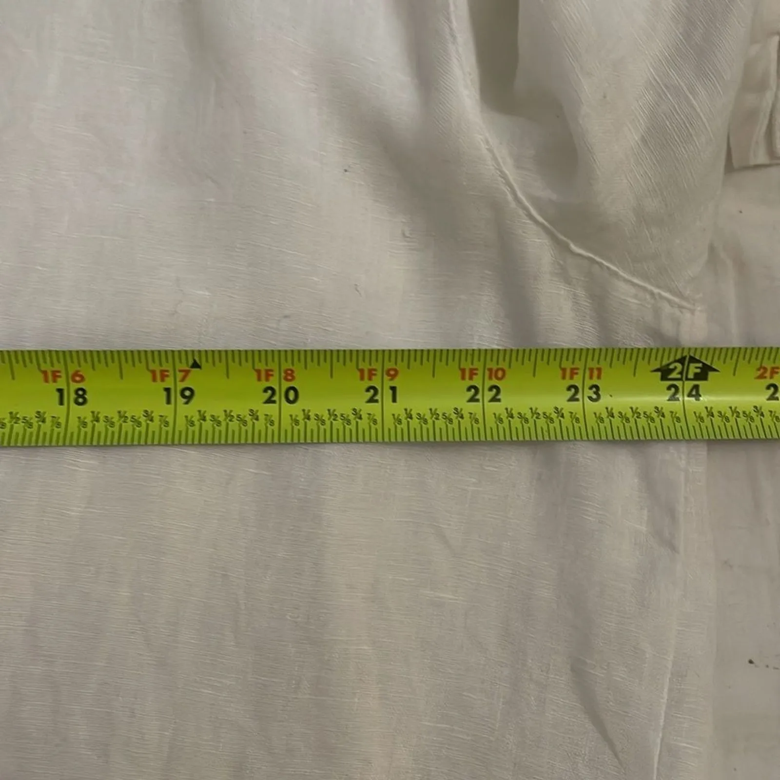 Hester & Orchard White Linen Button Up Top Womens Size Extra Large - Image 7