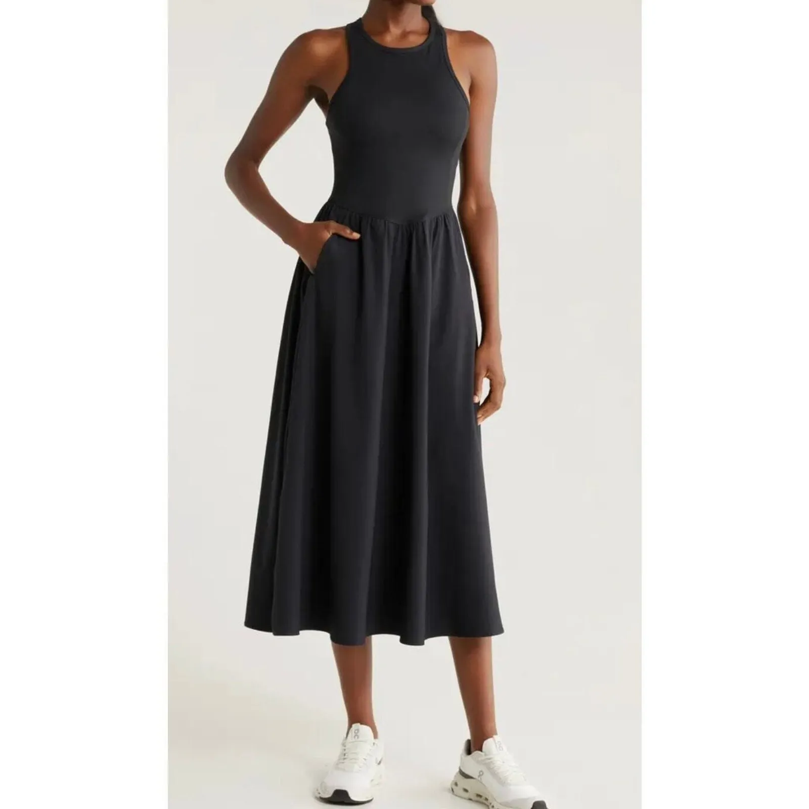 Zella Effortless Hybrid Racerback black
Midi Dress | Nordstrom size large - Image 2