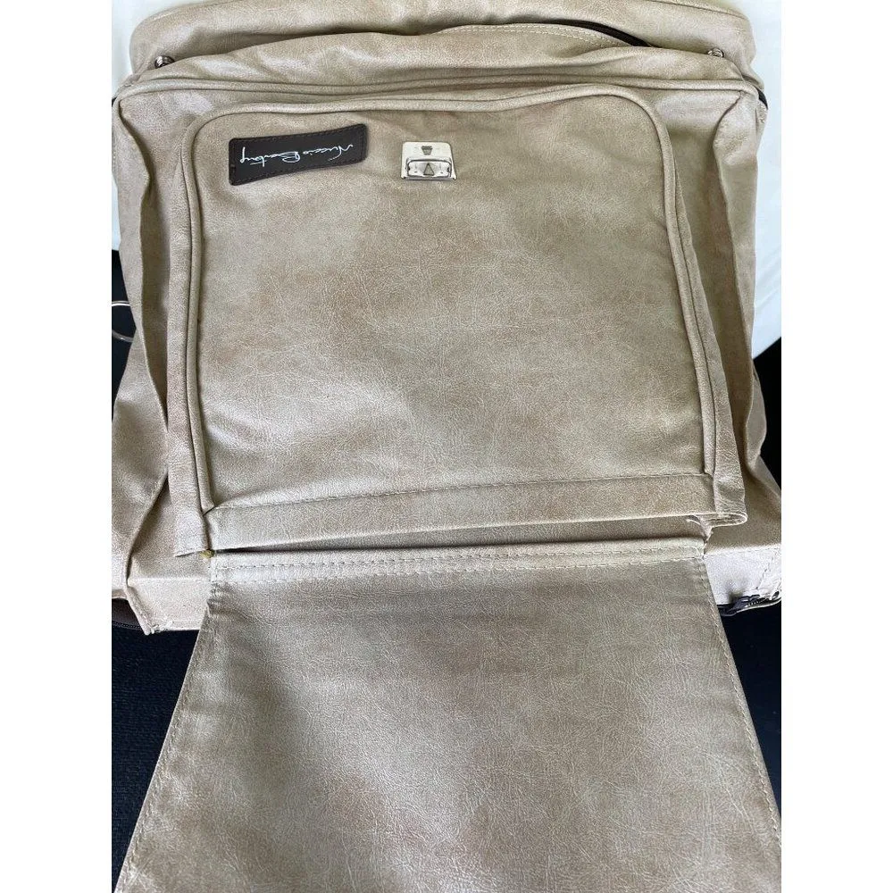 Nuccio Bentory Unisex Beige Travel Bag/Carry on bag SKU 5081 - Image 11