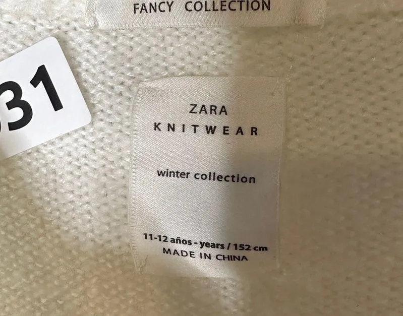 Zara Knit Sweater Fancy Collection Junior Girls Floral 152cm - Image 8