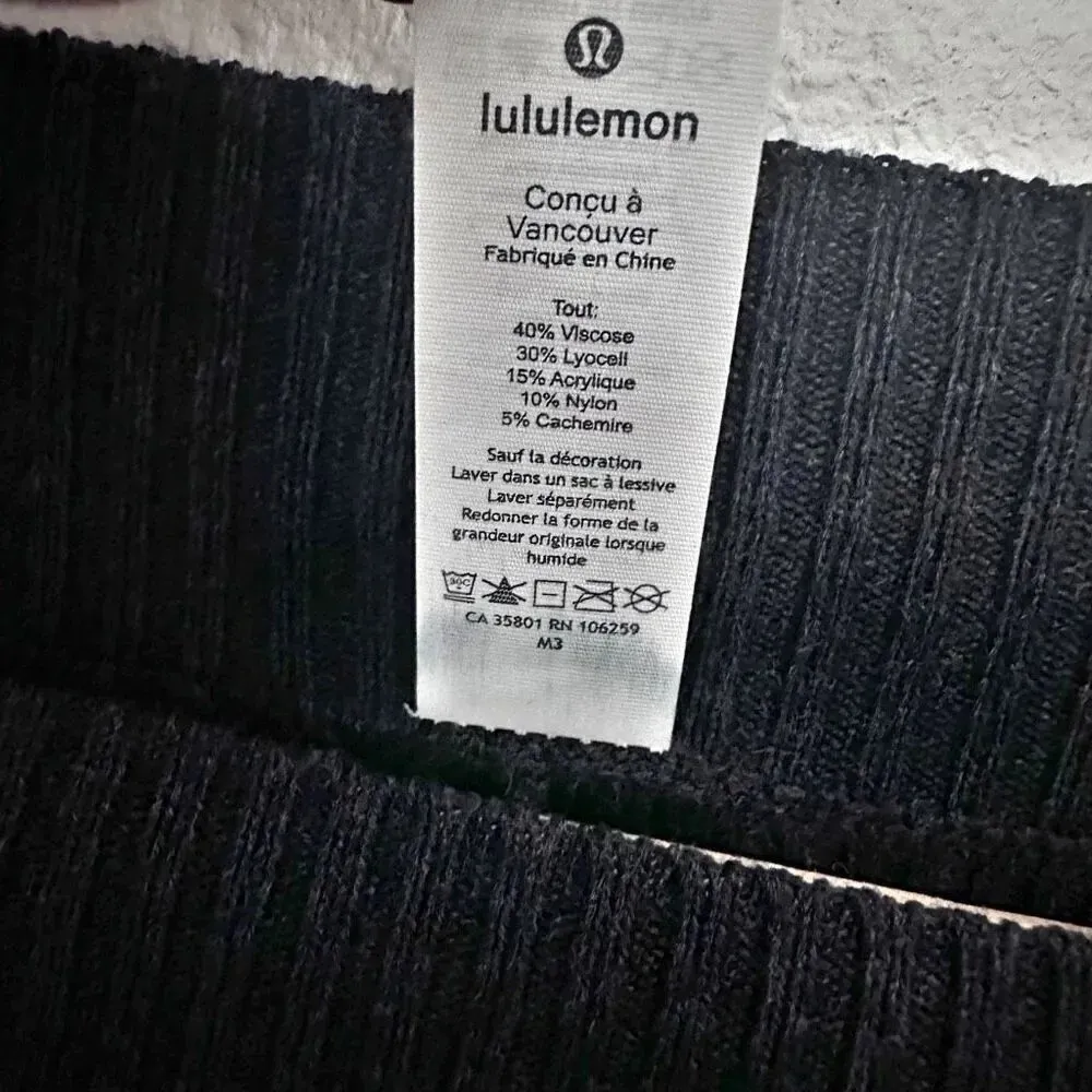 LULULEMON ATHLETICA | Forward Flow Poncho Black Dark Charcoal | One Size - Image 7