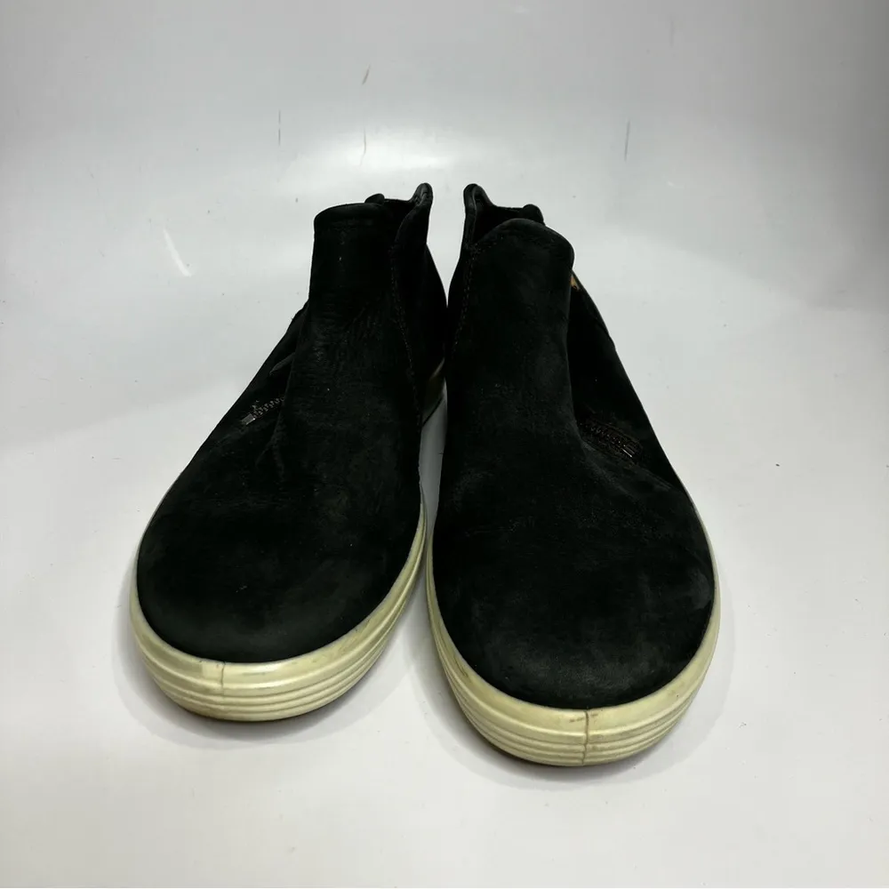 ECCO soft 7 low zip booties black leather size‎ 40 - Image 3