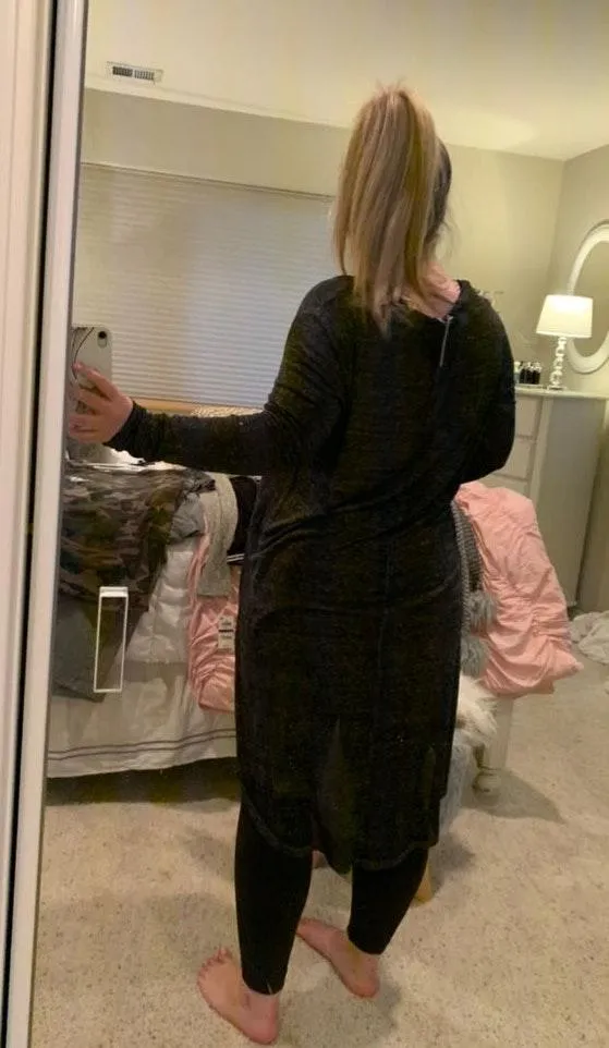 H&M Grey Long Shirt - Image 2