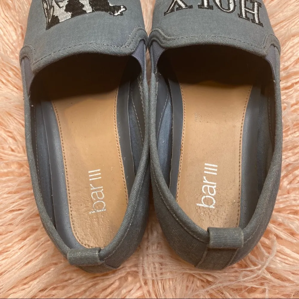 Holy Cow Denim Blue Flats - Image 3