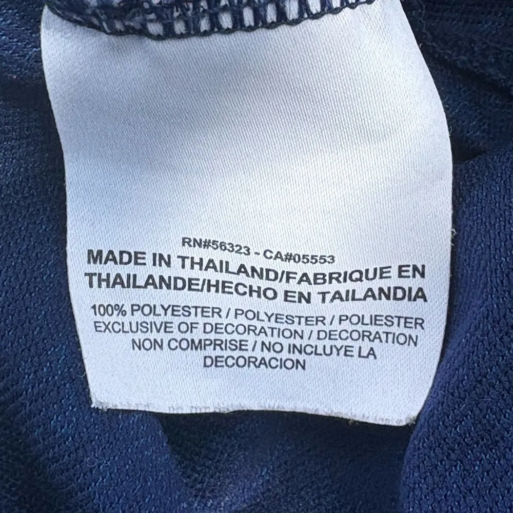 Nike Women's Heathered Blue Pull on Drawstring Dry-Fit Active Shorts - Image 6