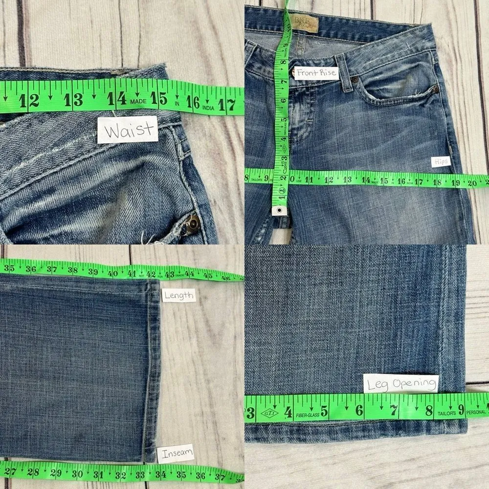 BKE Buckle Jeans Women's 30x33 1/2 Hannah Stretch Western Biker Denim BKL182L - Image 6