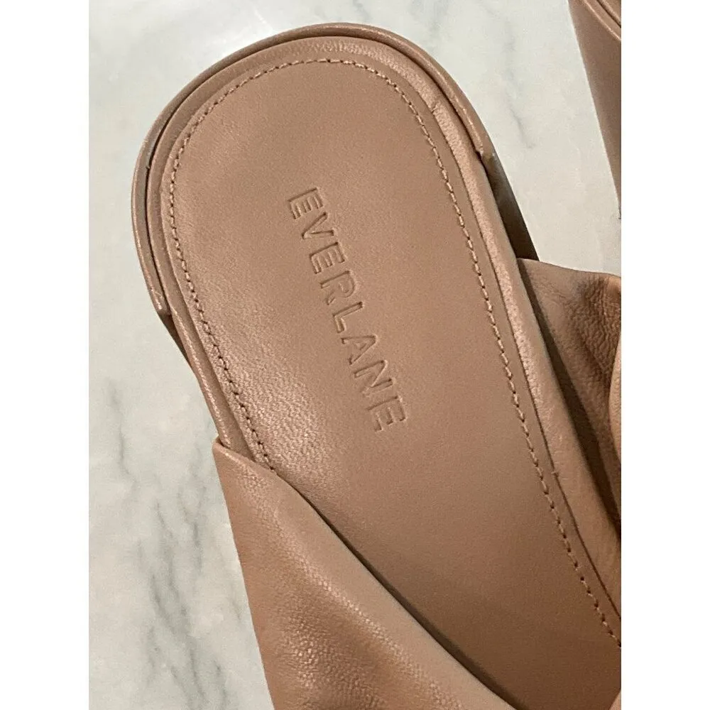 Everlane The Day Twist Heels in Blush Tan 6.5 New Womens High Sandals - Image 7