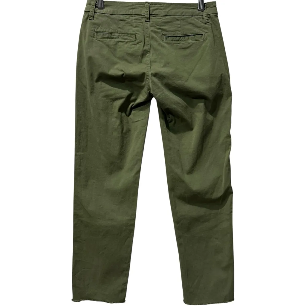 New Frank & Eileen Wicklow Italian Green Performance Twill Crop Pants Sz XS $298 - Image 5