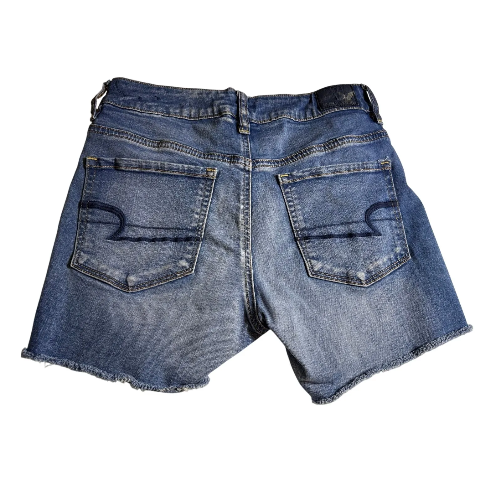 American eagle hi rise shortie shorts Blue Size 4 - Image 4
