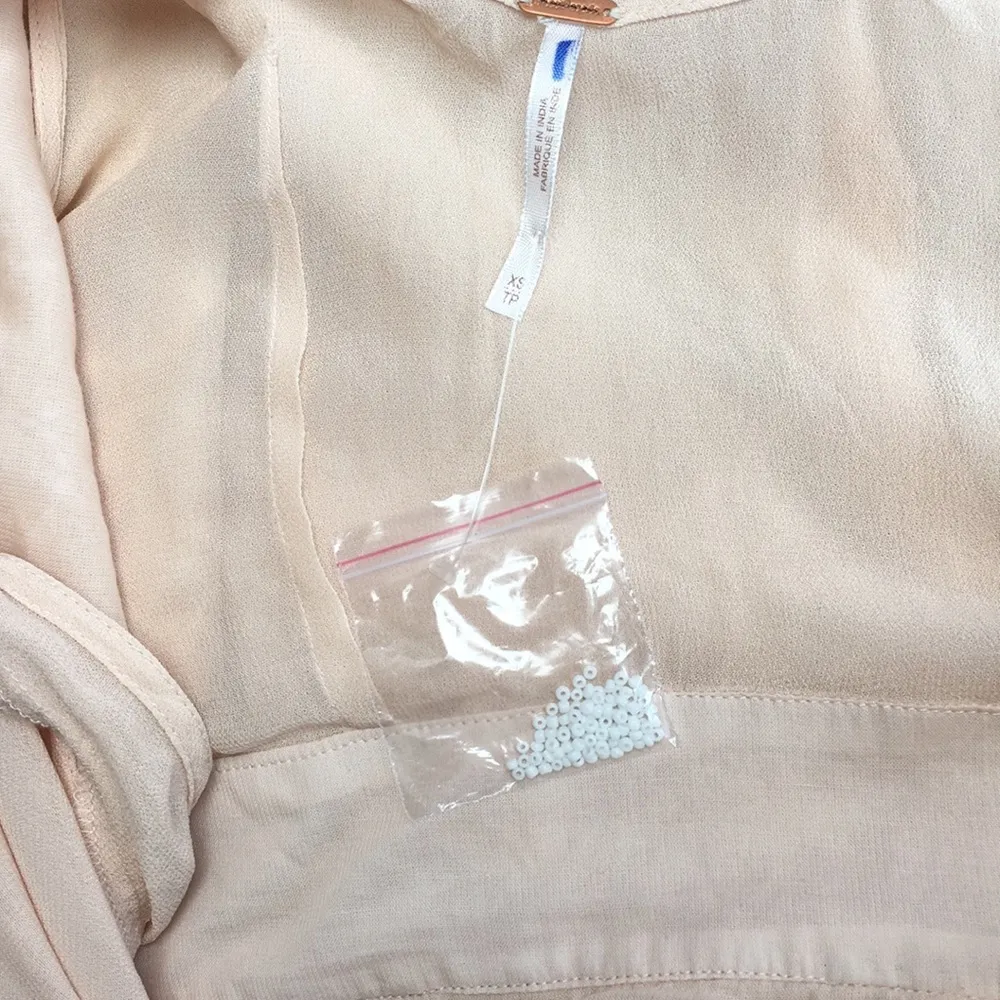 free people sylvia beaded wrap around dress - Image 3