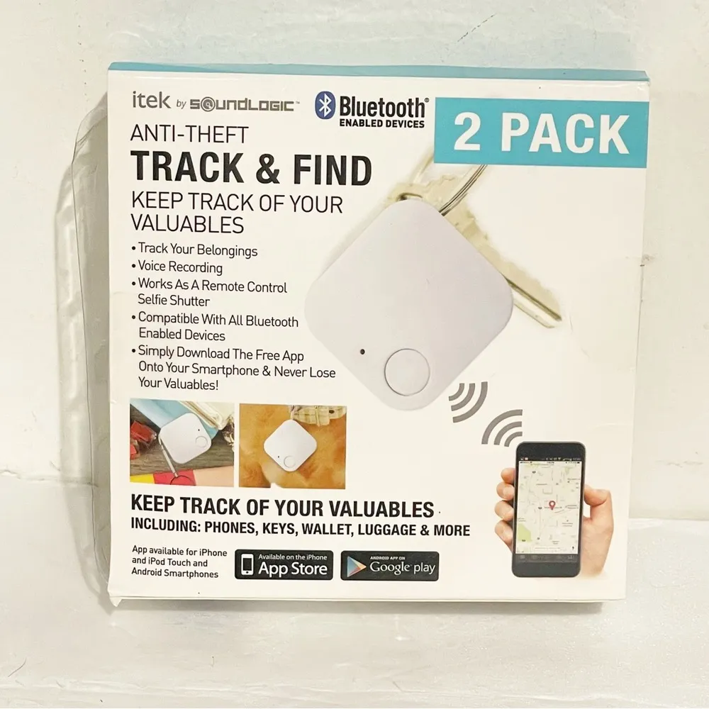 Itek Track and Find Anti Theft Keychains 2 Pack New - Image 3
