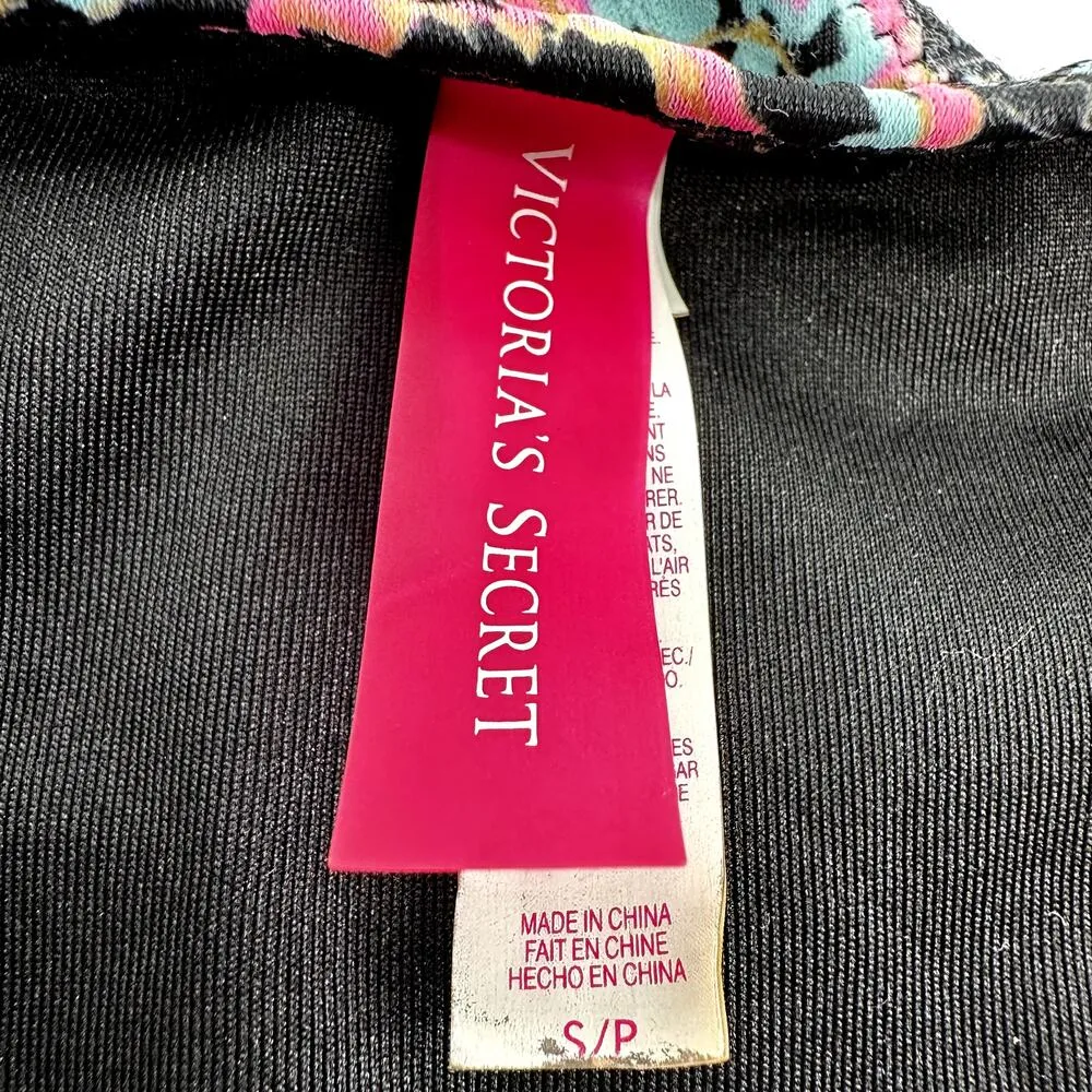 Victoria's Secret Knockout Cheeky Bikini Bottom Neon Metallic Paisley Small - Image 2