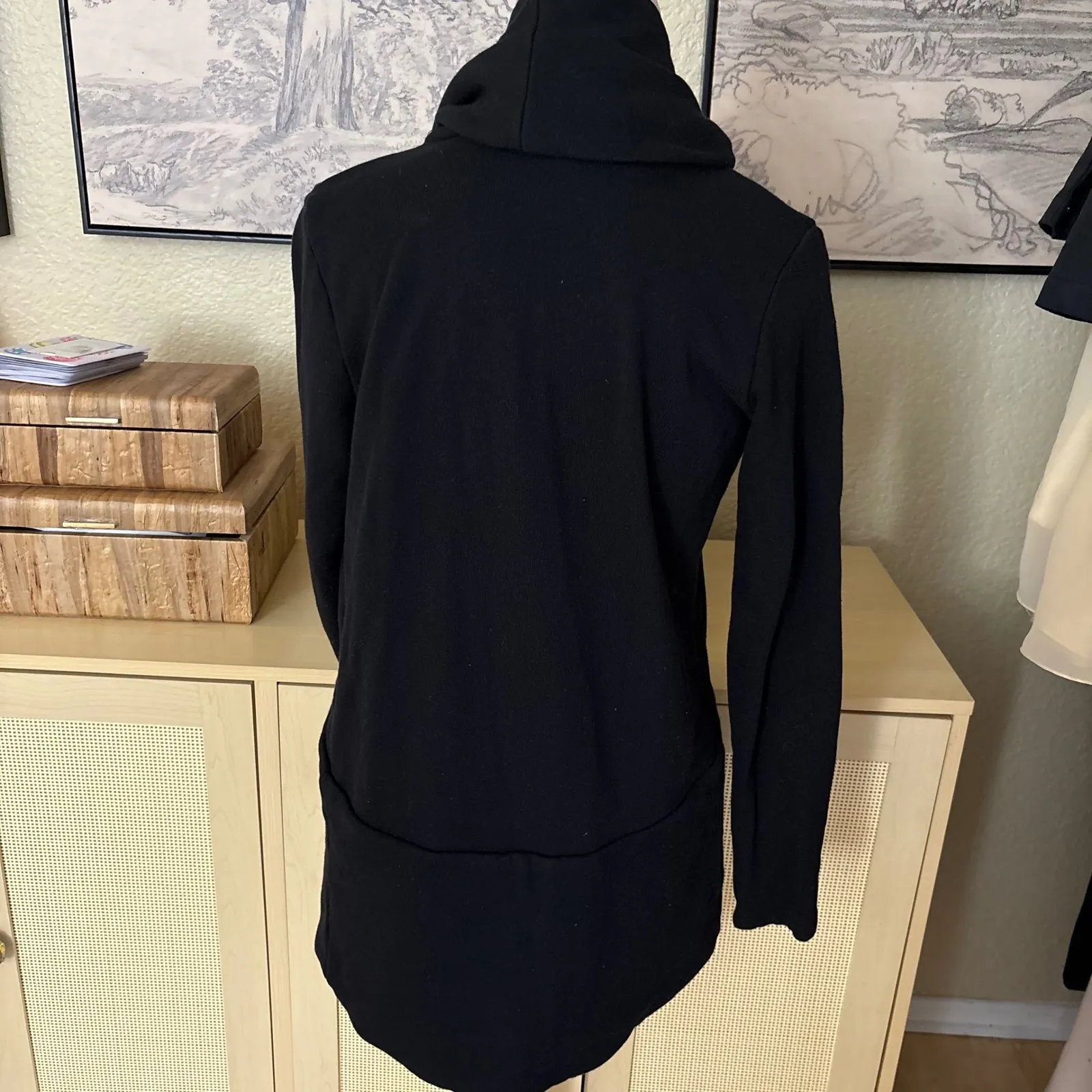 JAMES PERSE Balck Open Front Cardigan Size 2 / US Medium - Image 2