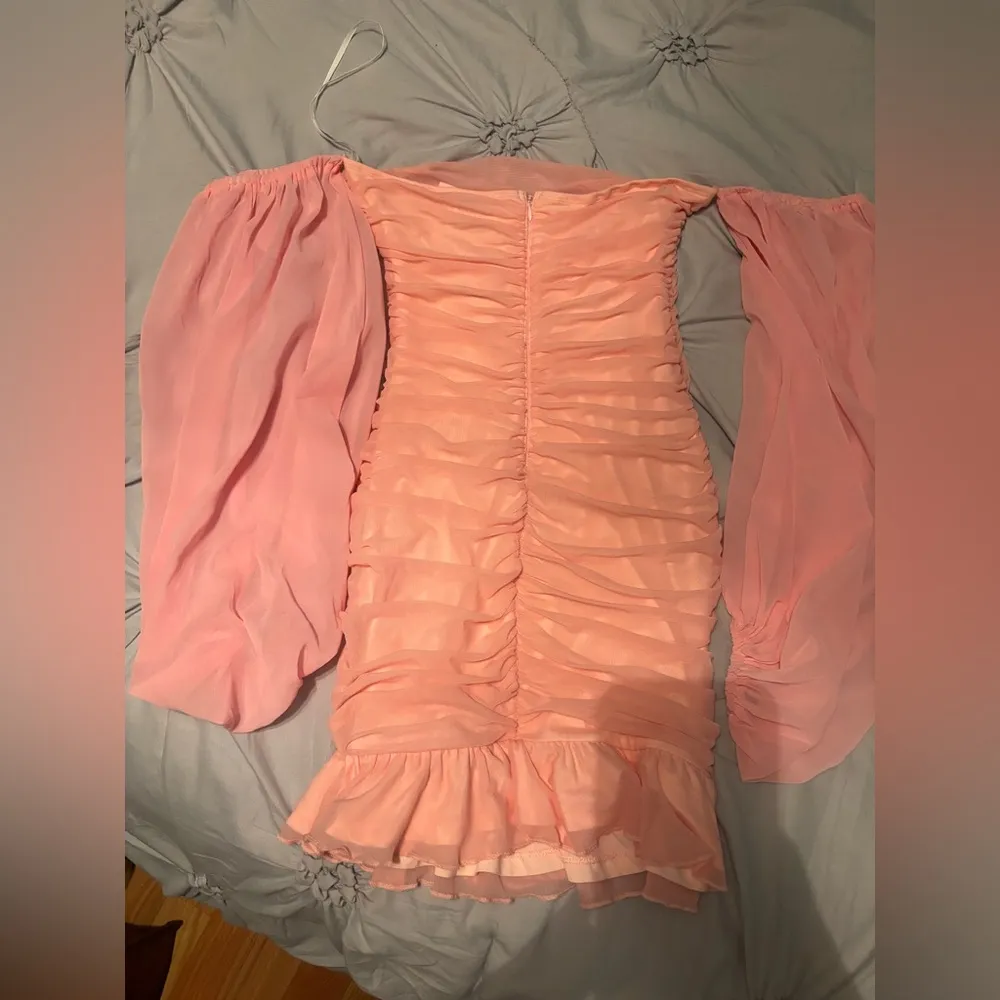 NWT Hello Molly Cultivate Love Off the Shoulder Mini Dress Pink - Image 7