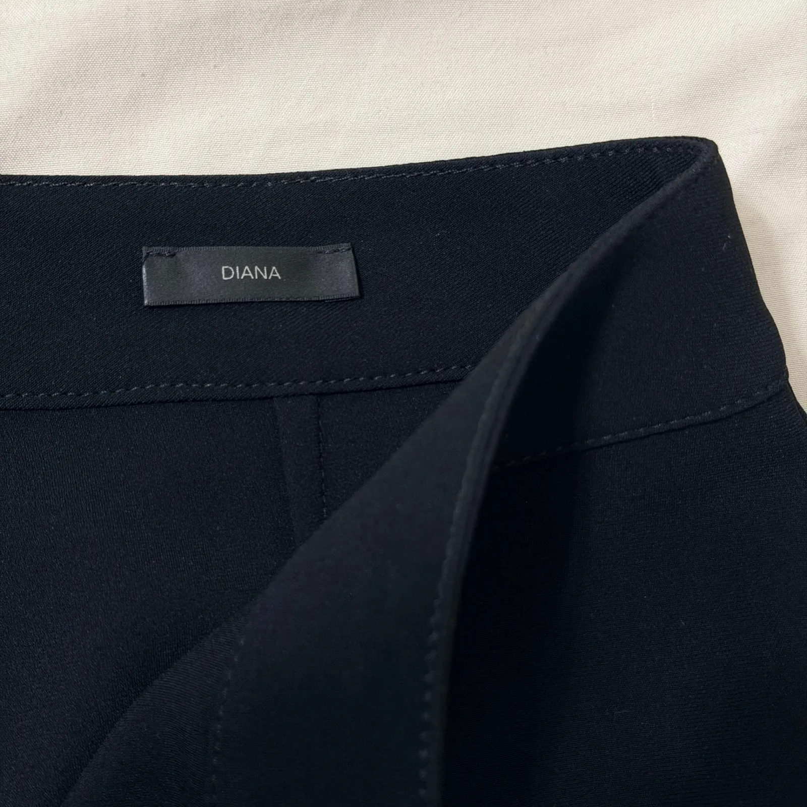 St John Caviar Collection Diana Wide Leg Crepe Pants Womens Size 12 Black Office - Image 8