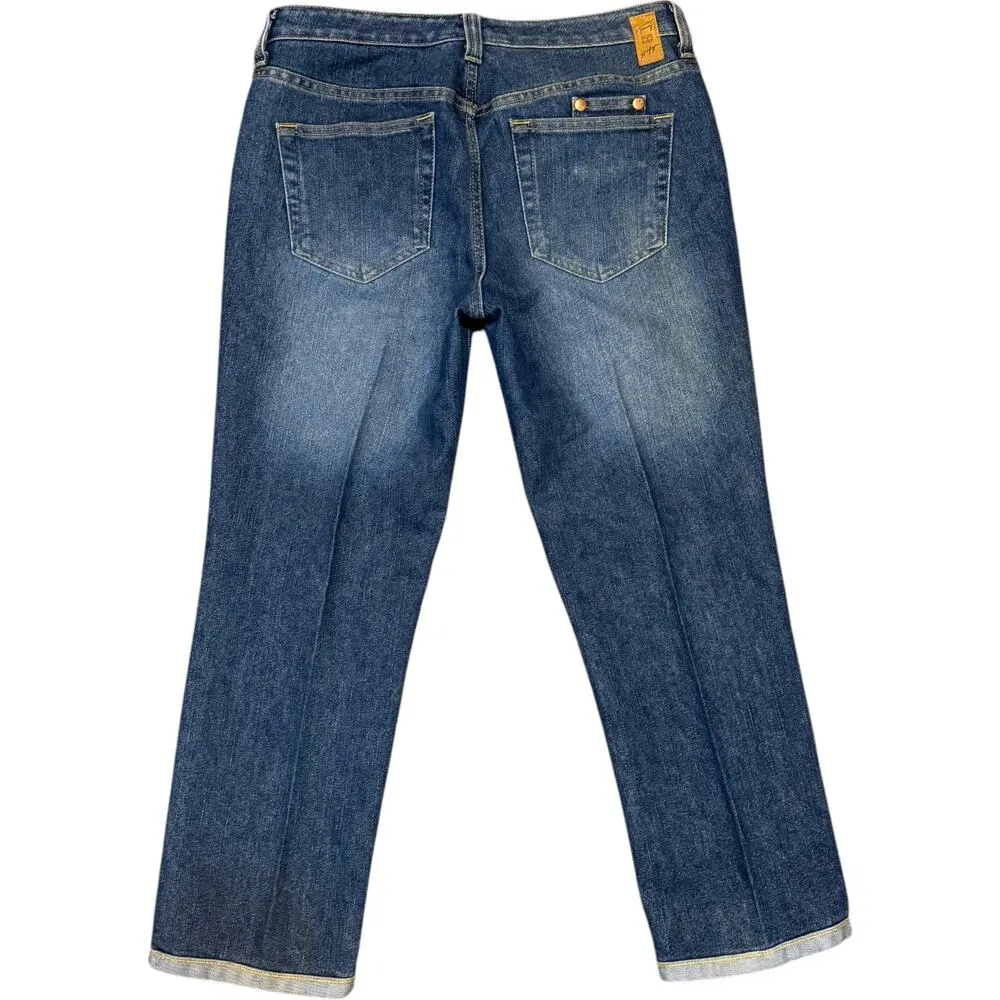 Tommy Hilfiger Hipster Cropped Rolled Cuff Jeans 8 - Image 3