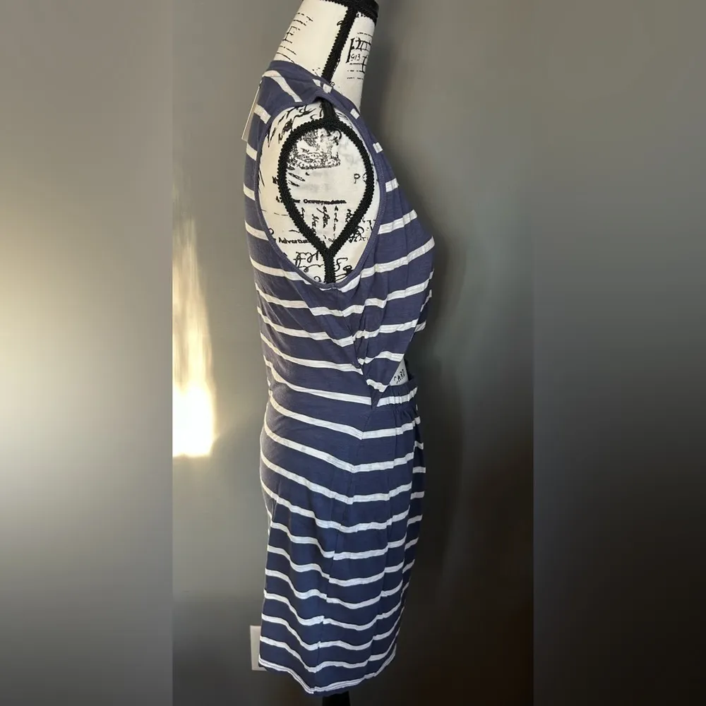 Anthropologie T.La Twisted Cutout Dress Blue Size L - Image 10