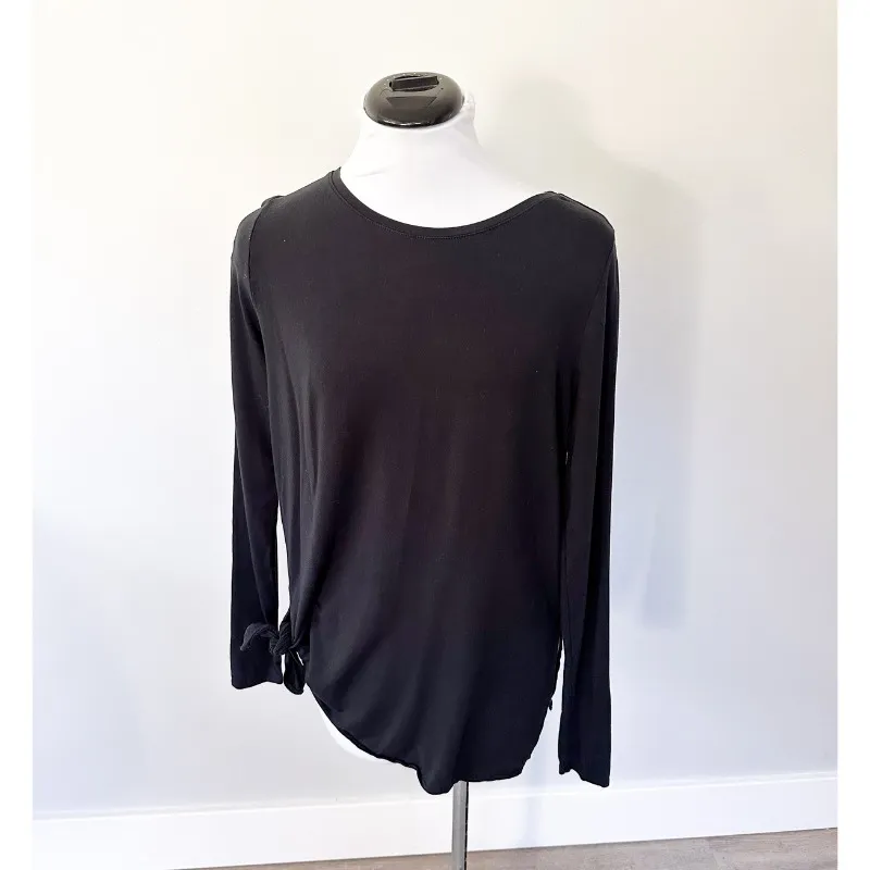 Martha Long-Sleeve Tunic with Side Tie - Image 3
