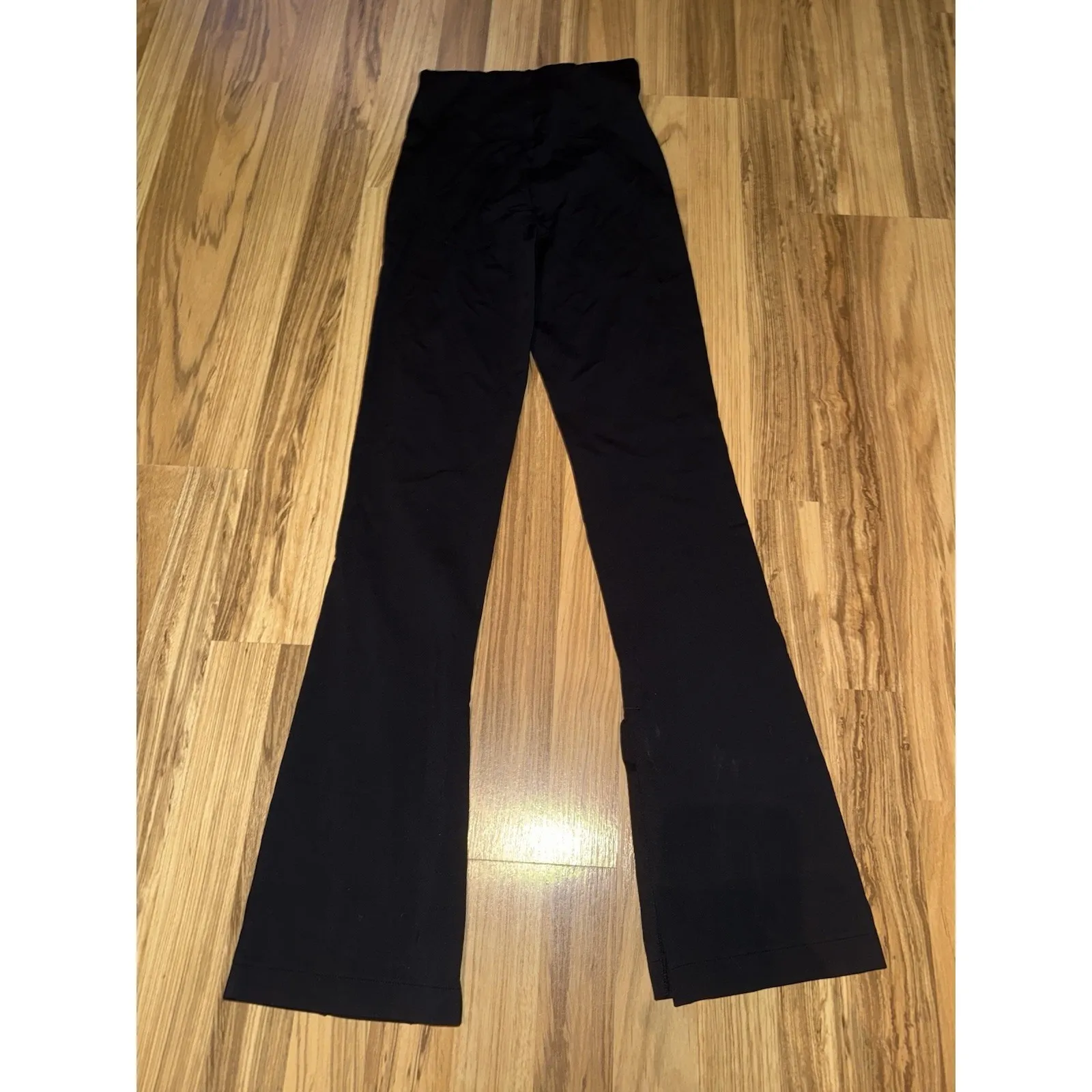 Athleta Women's XXS Black InterStellar Flare Leggings Pipping - Image 4