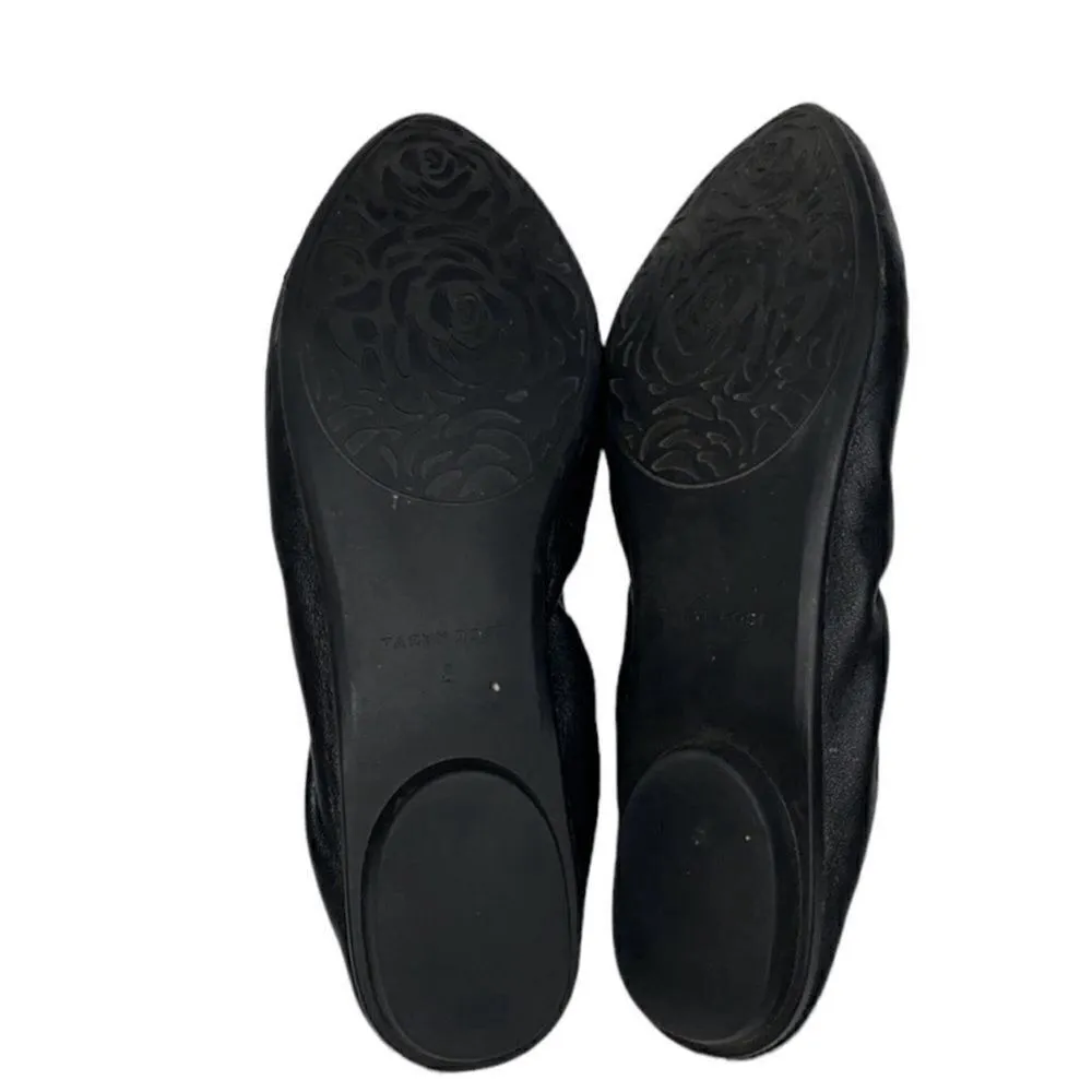 Taryn Rose Black Leather Flats(Size 8B) - Image 8