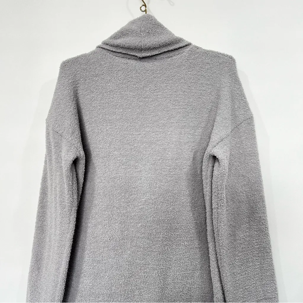 RDI Gray Soft Plush Comfy Open Front Cardigan With Pockets Size Small Shawl - Image 5