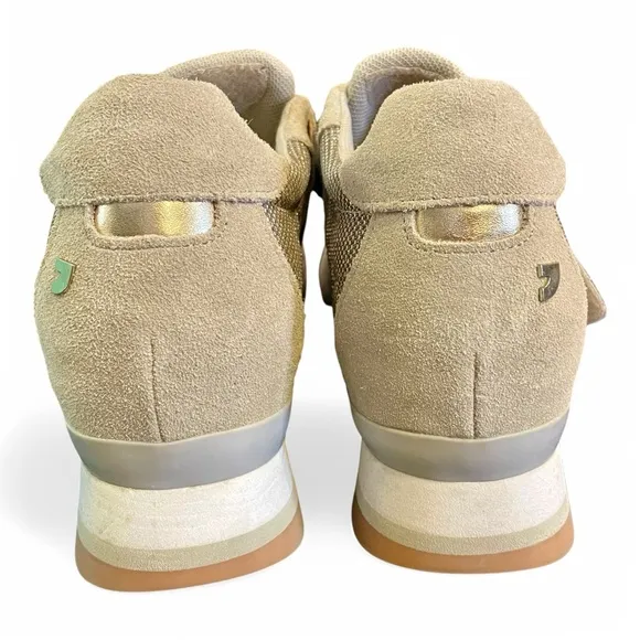 New Gioseppo‎ Anthropologie Tan / Gold Metallic - Image 6